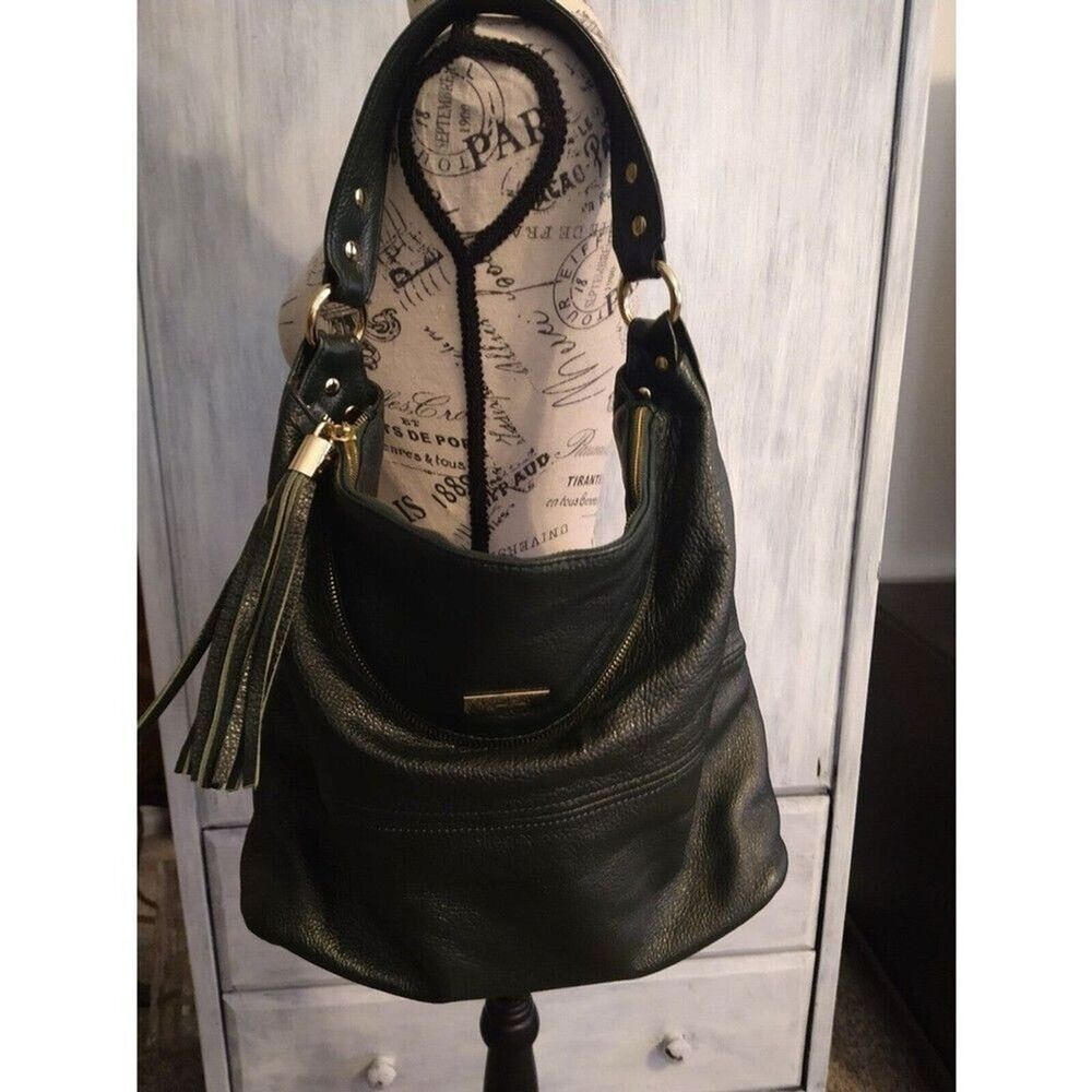 Onna ehrlich Leather hobo Olive Green bag Boho Hippie - Picture 2 of 12